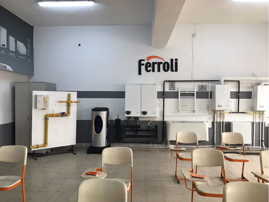 Ferroli, Gaz Yakıcı Cihazlar Eğitim Laboratuvarına Desteğe devam ediyor