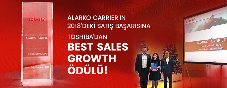 Alarko Carrier, başarılı performansıyla Toshiba tarafından “EMEA Bölgesi En İyi Satış Büyümesi” ödülünü aldı