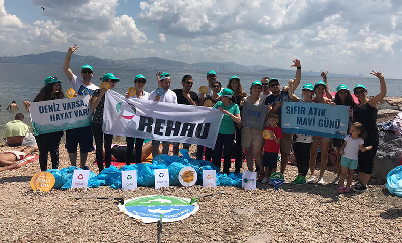 REHAU, Kınalıada’daki 40 kg atığı geri dönüşüme kazandırdı
