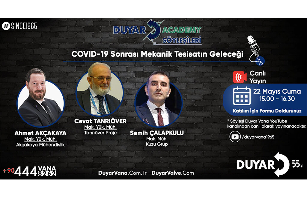 Söyleşi: COVID19 Sonrası Mekanik Tesisatın Geleceği