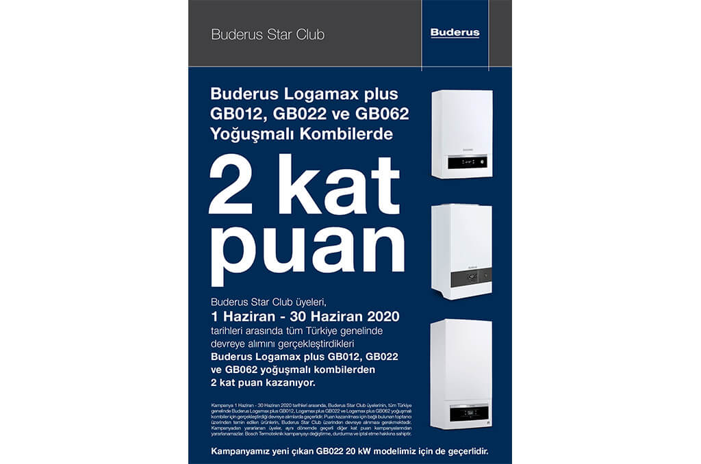Buderus Star Club’tan Kat Kat Puan Kampanyası!