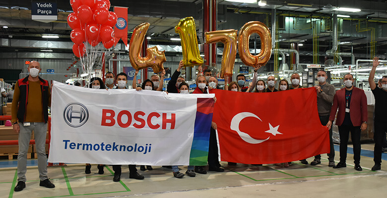 Bosch Termoteknik’ten günlük kombi üretim adedinde rekor!