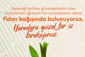 Üntes ISK-Sodex Fuarında Standını Ziyaret Eden Misafirlerine Fidan Bağış Sertifikalarını Gönderdi