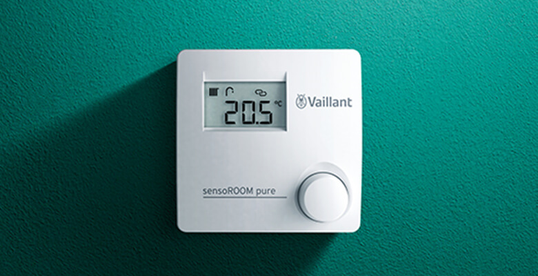 Vaillant’ın sensoROOM Pure oda termostatında  verimlilik ve tasarruf bir arada