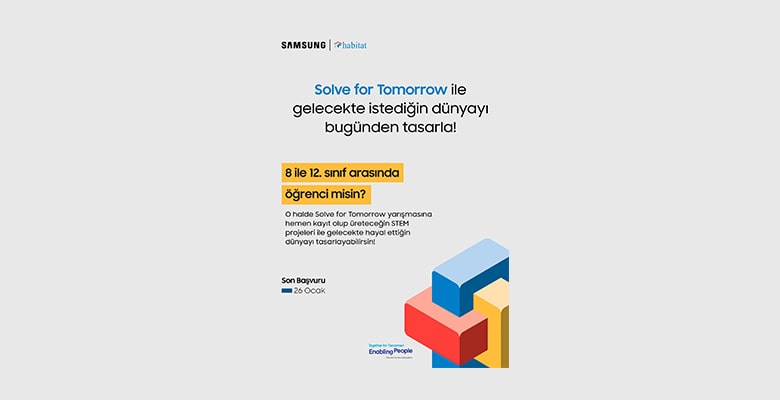 Samsung’un düzenlediği ‘‘Solve for Tomorrow’’ yarışmasında yeni dönem başvuruları başladı