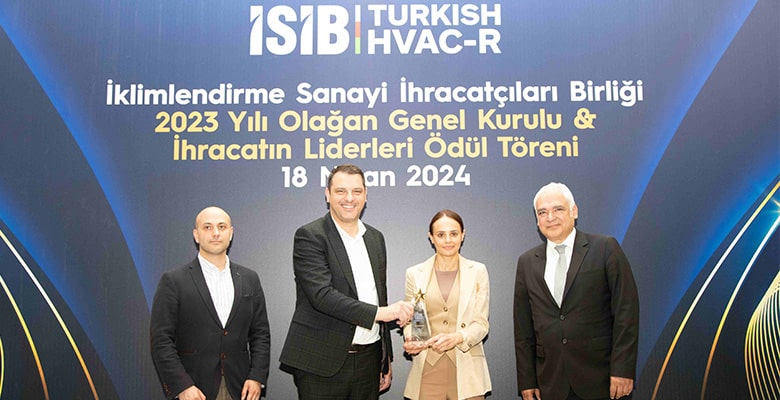 İklimlendirme ve havalandırma sektörünün öncüsü Systemair Türkiye’ye ihracatta başarı ödülü