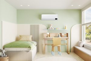 Samsung WindFree™ Premium Plus Klima ile yaz aylarında çocuklarınız klima rüzgârına ve sesine maruz kalmadan rahatça uyuyacak